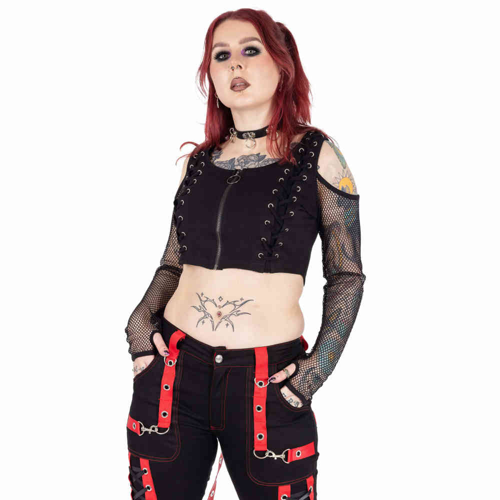 Chemical Black - Ausha Crop top - Schwarz